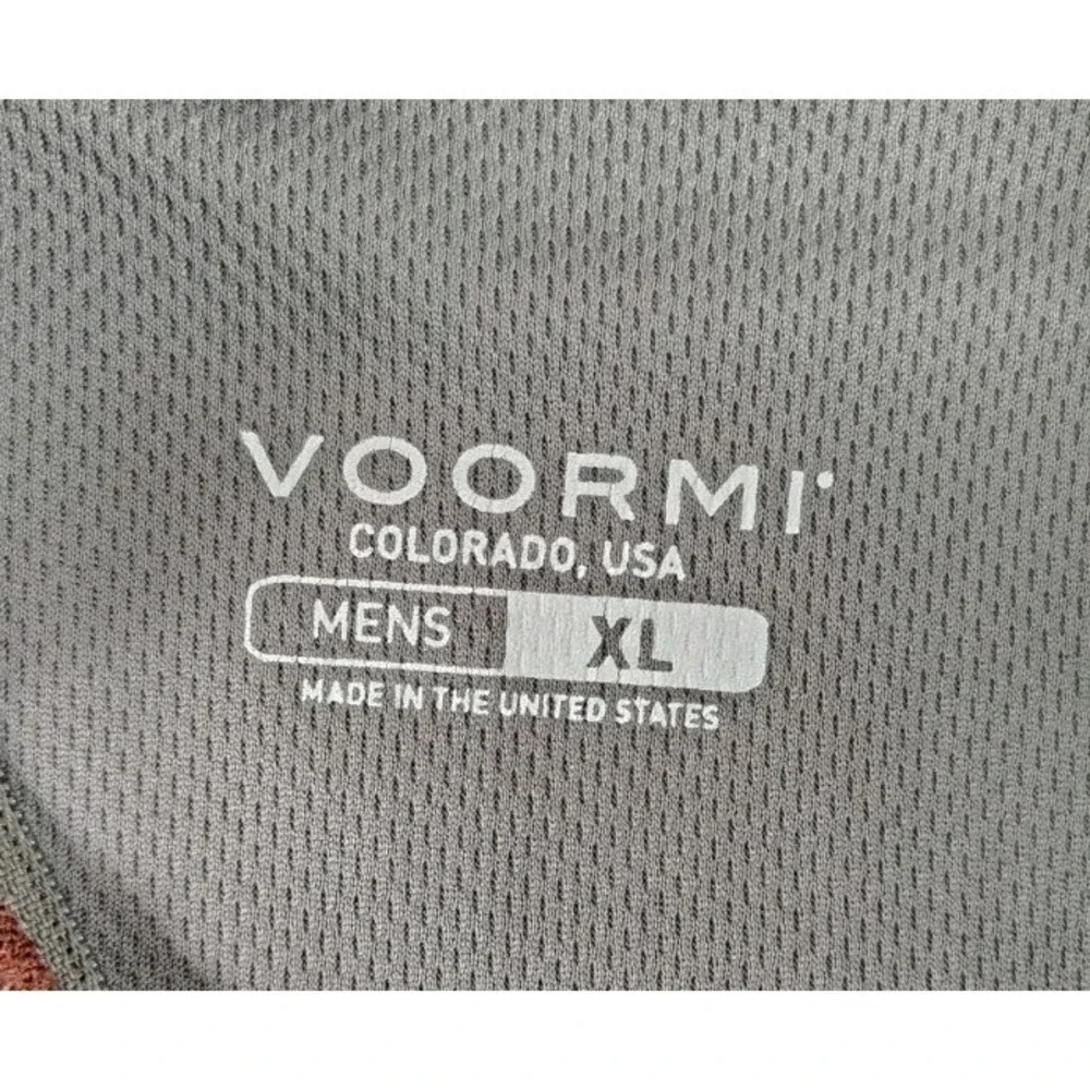 VOORMI Merino Wool Mock Neck 1/4 Zip Pullover USA Thermal Midlayer Mens XL